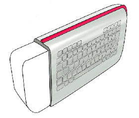 Eleksen Slip Man Purse Concept Drawing