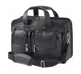 JCPenney Protocol Multi-Pocket Leather Portfolio