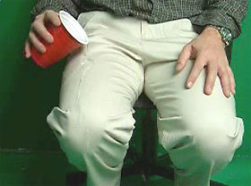 SCOTTeVEST Hidden Cargo Pants Dribbling Demonstration