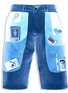 SCOTTeVEST Hidden Cargo Shorts X-ray View 