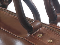 Nail-Head Rivets on Qara Argentina Medico Bag