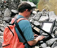 LapWalker Walk-About Computer Desk in Action